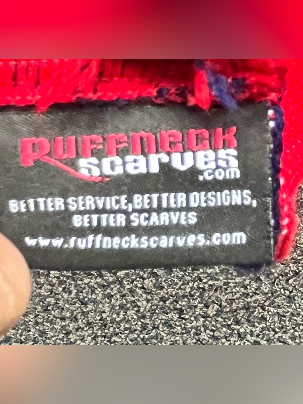 New England Revolution Red and Navy Supporter Scarf - Picture 2 of 4